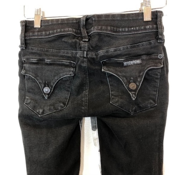 Hudson Visa Versa Floral Denim Jeans Black - Picture 9 of 11